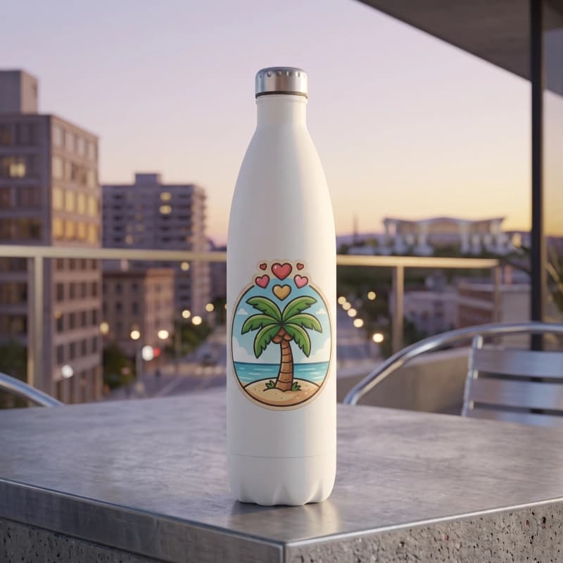 Stainless Steel Water Bottle | White 17oz